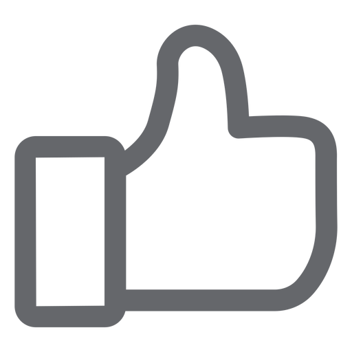 Like social media icon PNG Design