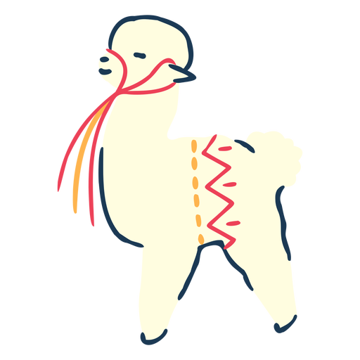 Lama Tier Illustration Lama PNG-Design
