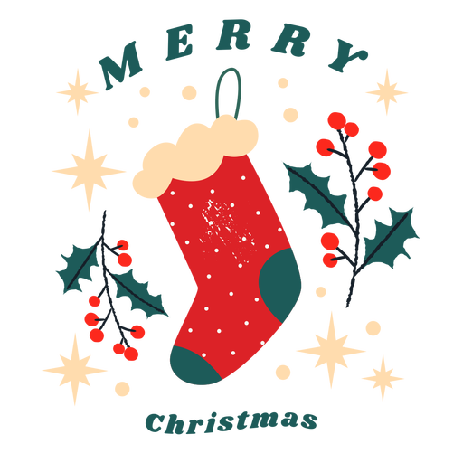 Frohe Weihnachten Grußabzeichen PNG-Design