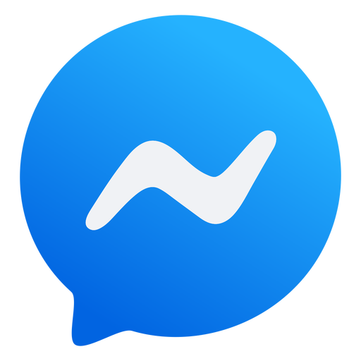 Messenger-Symbol flaches Design PNG-Design