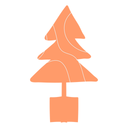 Ilustração moderna da árvore de natal