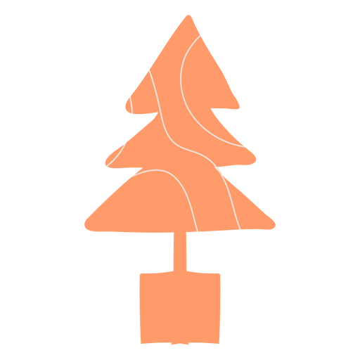 Modern christmas tree illustration