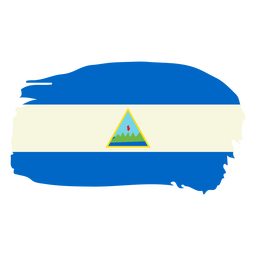 Nicaragua brushy flag design PNG Design