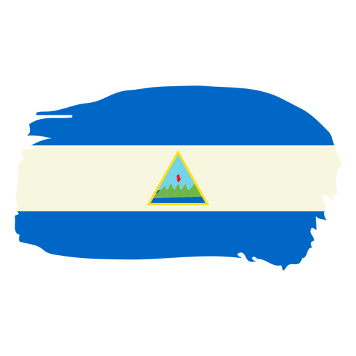 Download Nicaragua brushy flag design - Transparent PNG & SVG ...