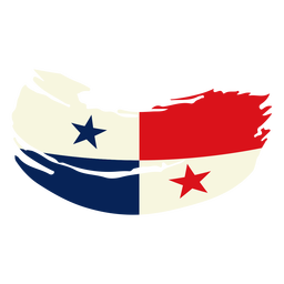 Diseño de la bandera de Panamá Brushy Diseño PNG