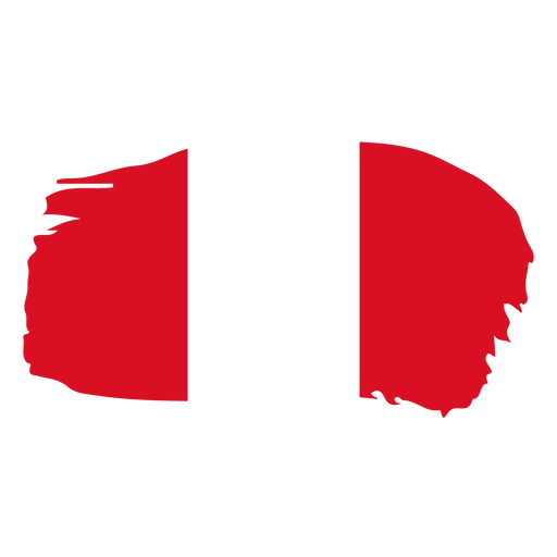 Desenho da bandeira em pincel do Peru Desenho PNG