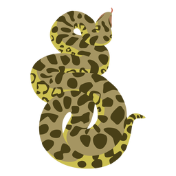 Piton Schlange Tier flach PNG-Design