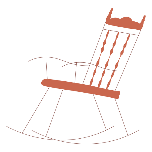 Desenho de ilustração de cadeira de balanço Desenho PNG