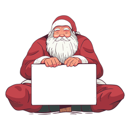 Ilustração do quadro de férias do Papai Noel Transparent PNG