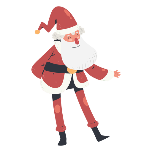 Papai Noel em pé na ilustração Desenho PNG