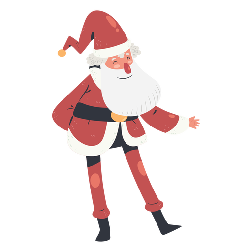 Santa claus standing illusttration PNG Design