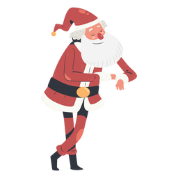 Ilustración de santa claus tradicional sonriente Diseño PNG