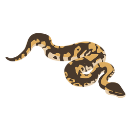Snake viper flat deesign Transparent PNG