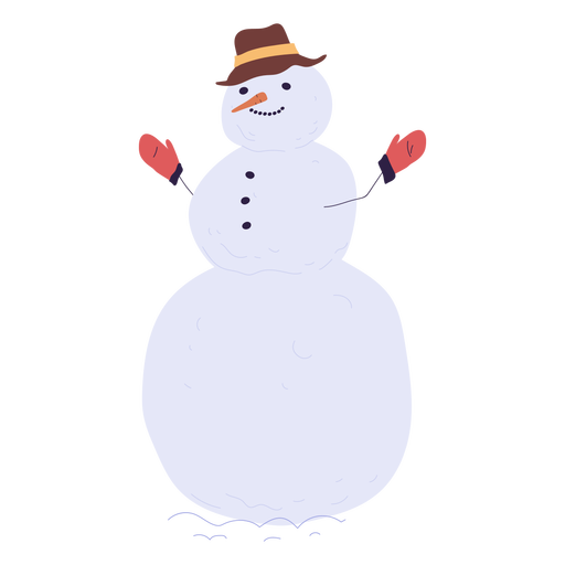Snowman illustration design PNG Design