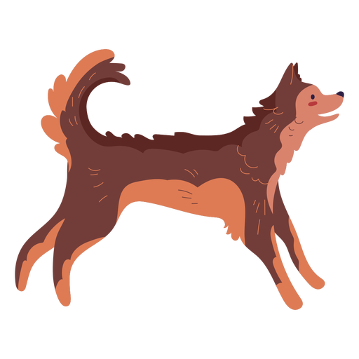 Standing dog illustration PNG Design