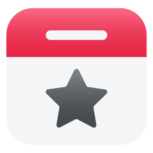 Star icon flat PNG Design