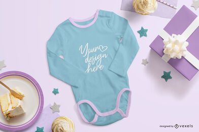 Party onesie mockup composition