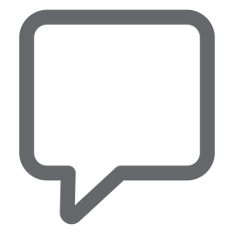Icono de burbuja de texto plano Diseño PNG