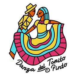 Ilustração de trajes de dança tradicionais Desenho PNG