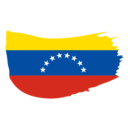 Dise?o de bandera de Venezuela brushy Diseño PNG