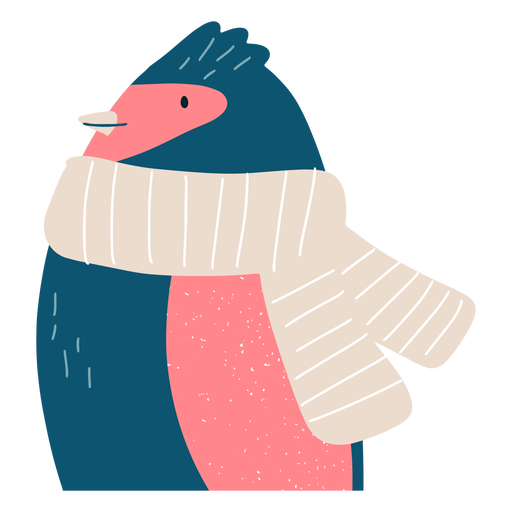 Ilustra??o de pinguim de inverno Desenho PNG