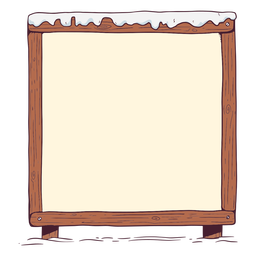 Ilustración de pizarra de invierno Diseño PNG