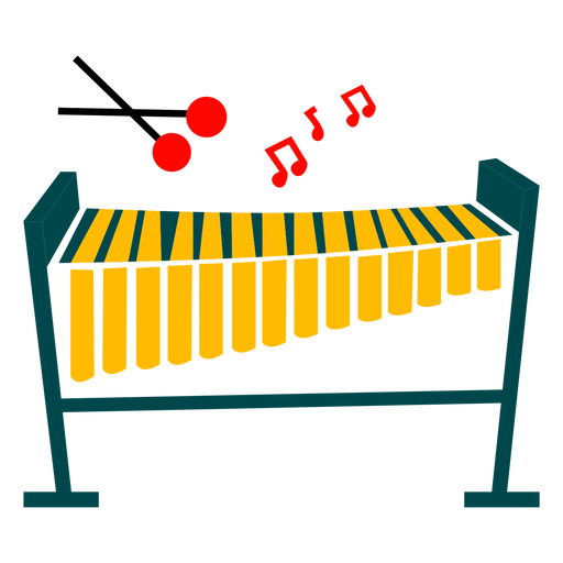 Ilustração de instrumento xilofone Desenho PNG