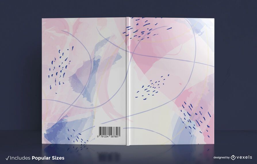 Watercolor pastel book cover design Watercolor pastel book cover design