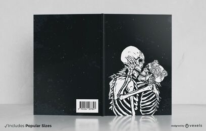 Skeleton kiss book cover design Skeleton kiss book cover design