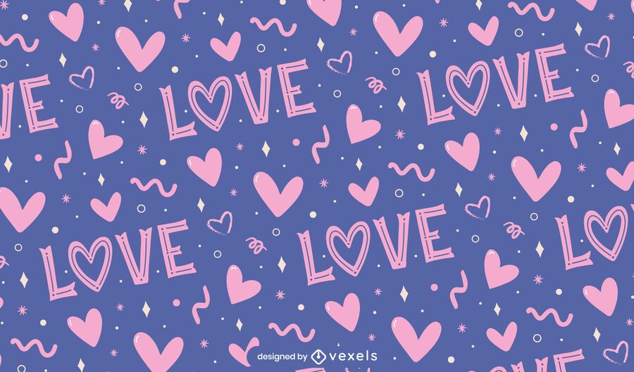 Love valentine's day pattern design Love valentine's day pattern design