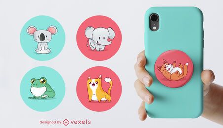 Baby animals popsocket set
