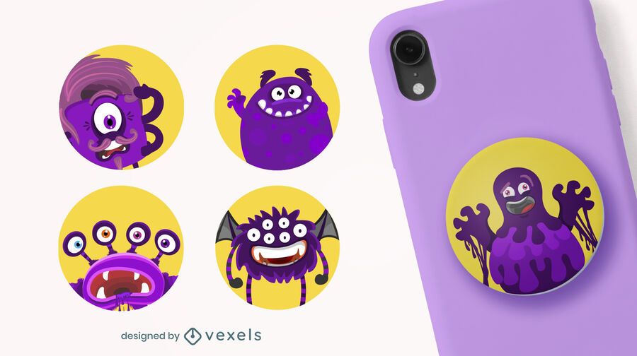 Cute monsters popsocket set Cute monsters popsocket set