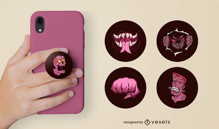 Spooky monsters popsocket set Spooky monsters popsocket set