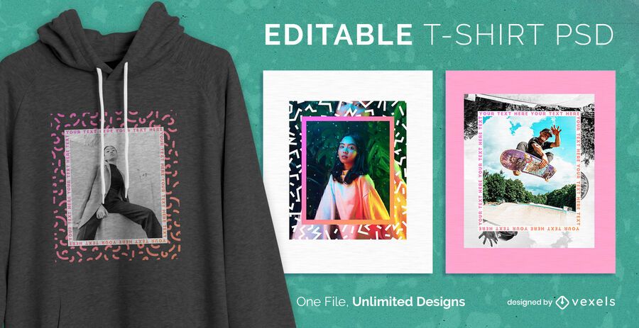 Frame t-shirt design psd Frame t-shirt design psd