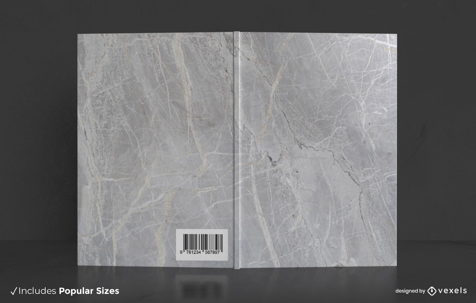 Design de capa de livro de mármore