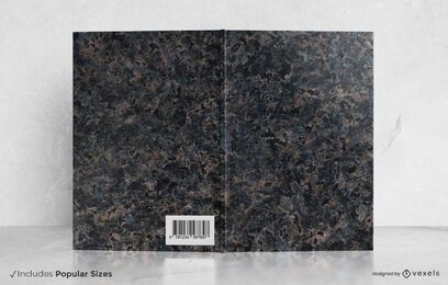 Black marble book cover design