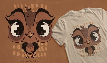 Baby owl t-shirt design