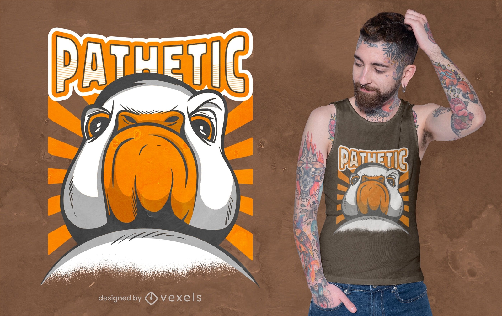 Disapproving goose t-shirt design