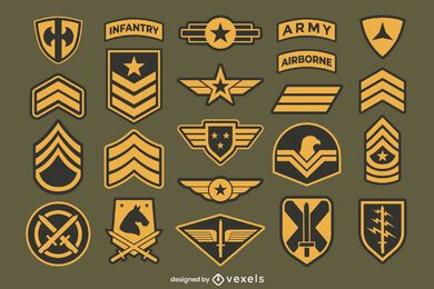Armee Patches Abzeichen Sammlung