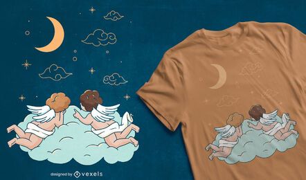 Baby angels t-shirt design Baby angels t-shirt design