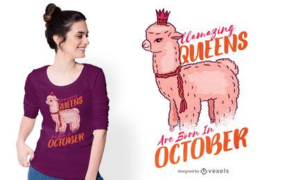 Llamazing queens t-shirt design