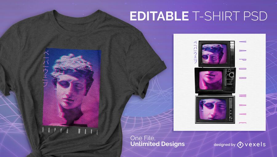 Tv static t-shirt design psd Tv static t-shirt design psd