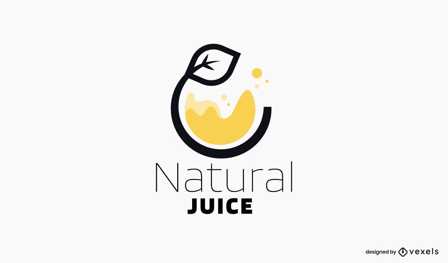 Plantilla de logotipo de jugo natural Plantilla de logotipo de jugo natural