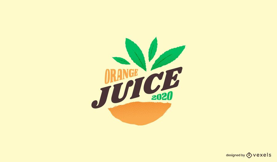 Orange juice logo template Orange juice logo template