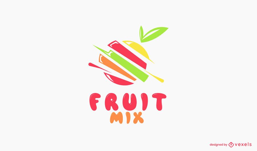 Fruit mix logo template Fruit mix logo template