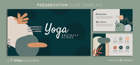 Abstrakte Präsentationsschablone des Yoga