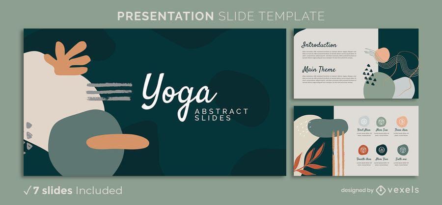Yoga abstract presentation template Yoga abstract presentation template