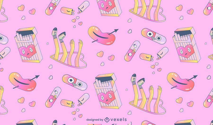 Anti valentine's pattern design Anti valentine's pattern design
