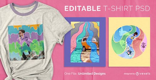 Trippy t-shirt design psd Trippy t-shirt design psd