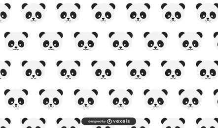 Panda bears pattern design Panda bears pattern design